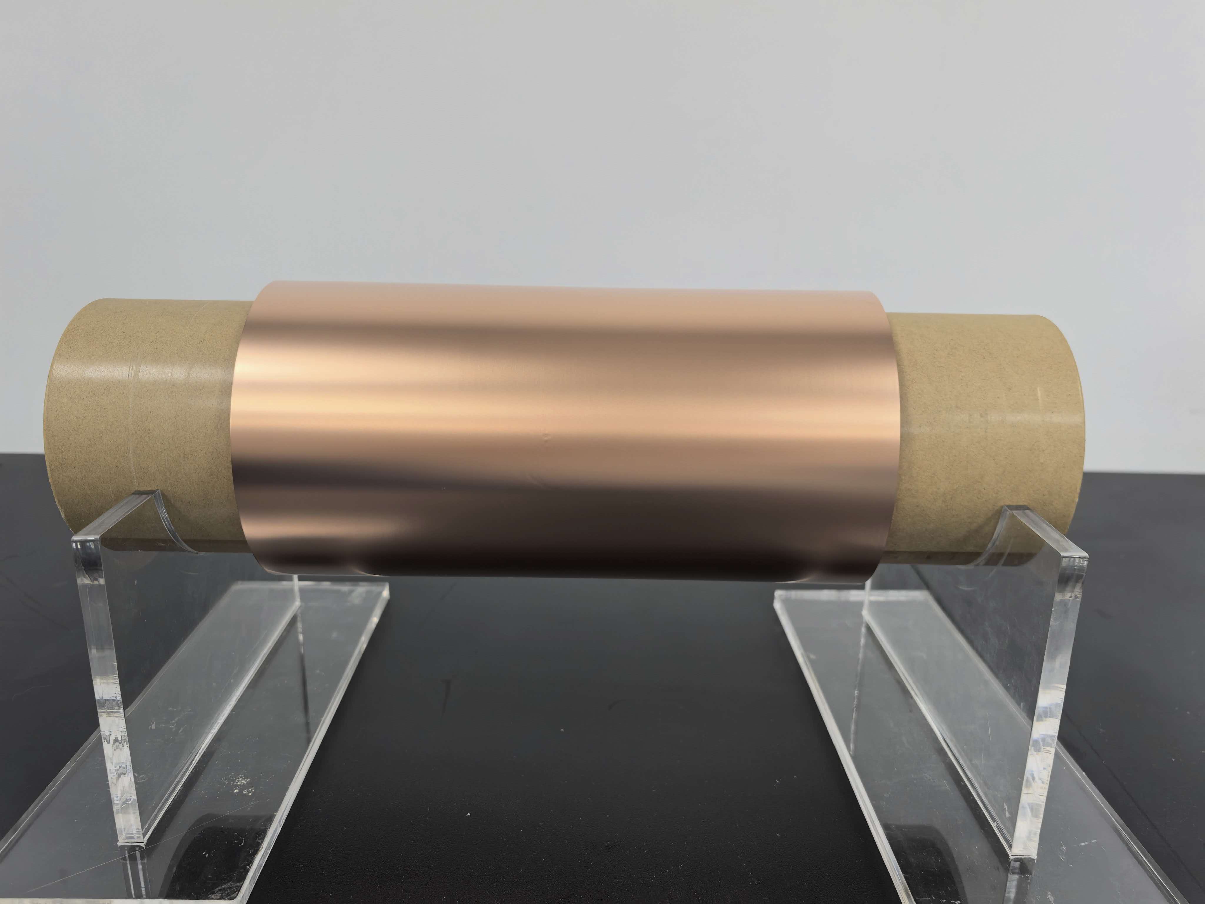 High tensile double-sided smooth Li-ion battery copper foil