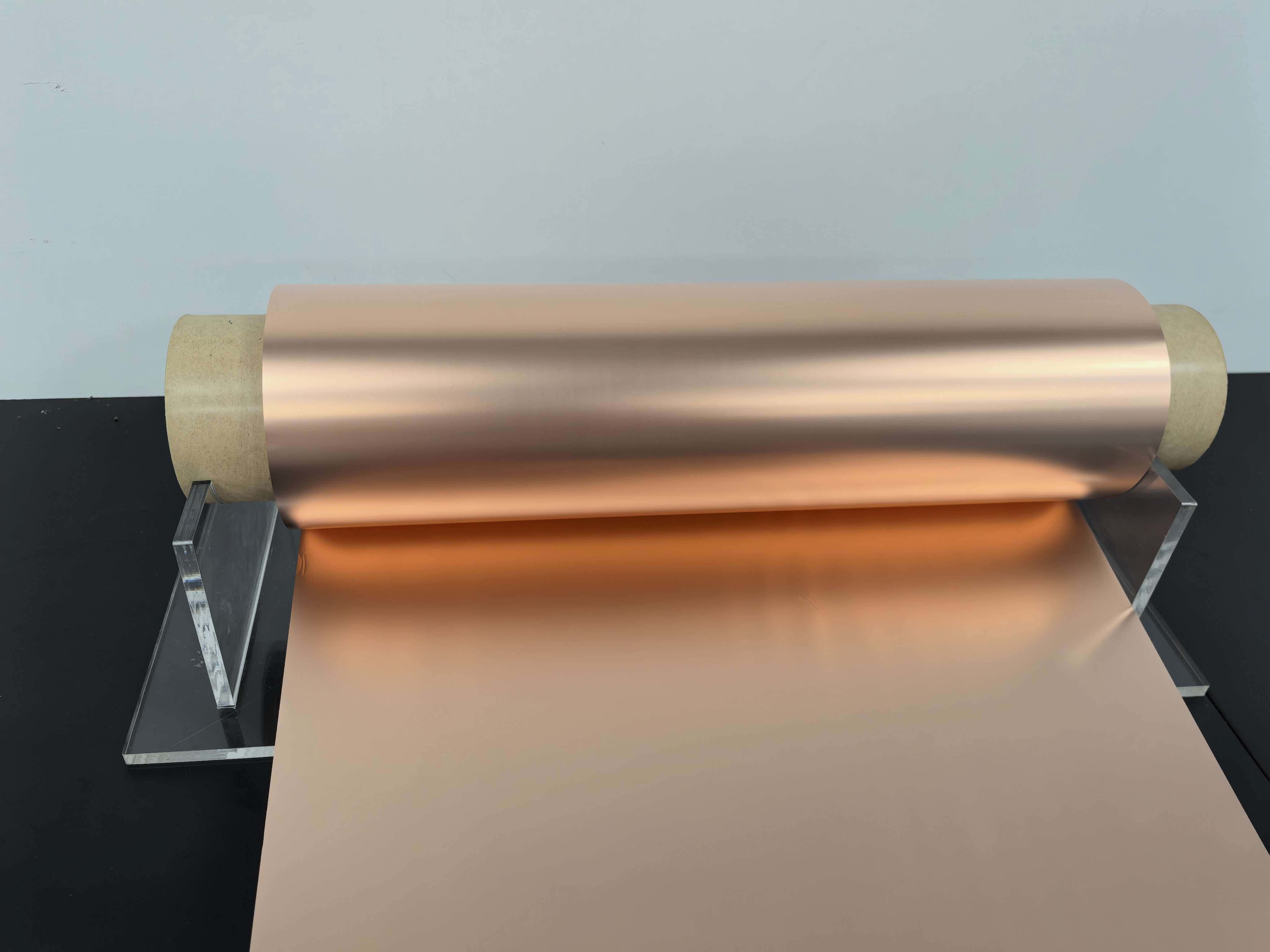Medium tensile & high ductility double-sided smooth lithium battery copper foil